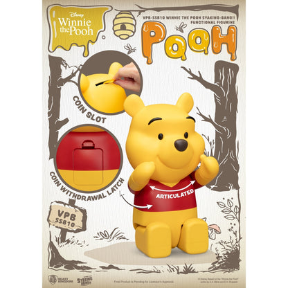 Beast Kingdom Piggy Bank Vinyl Large Winnie the Pooh SYAKING-BANG!! Functional Figurine Pooh Figurine
