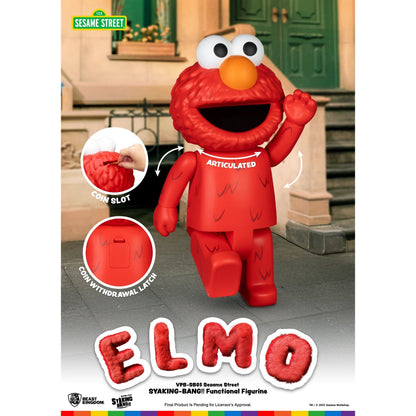 Beast Kingdom Piggy Bank Vinyl Large Sesame Street SYAKING-BANG!! Functional Figurine Elmo Figurine