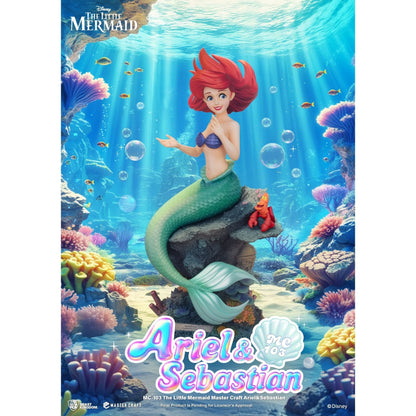 Beast Kingdom Master Craft The Little Mermaid Ariel & Sebastian Figurine