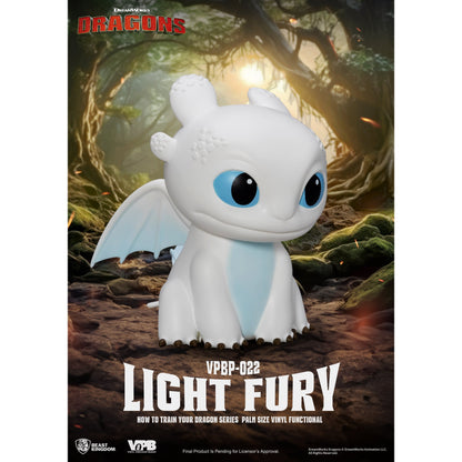 Beast Kingdom Piggy Bank How to Train Your Dragon Series Palm Size Vinyl Functional Figurine Light Fury Figurine