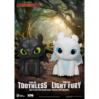 Beast Kingdom Piggy Bank How to Train Your Dragon Series Palm Size Vinyl Functional Figurine Light Fury Figurine