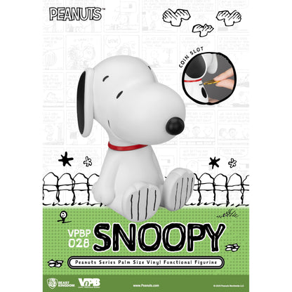 Beast Kingdom Piggy Bank Peanuts Series Palm Size Vinyl Functional Figurine Snoopy Figurine