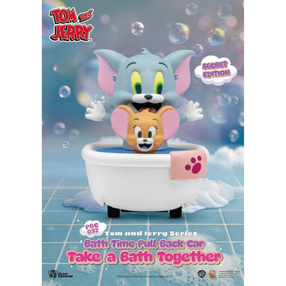 Beast Kingdom Pull Back Car Tom and Jerry Series Bath Time Blind Box Set 6 in the Assortment Figurine