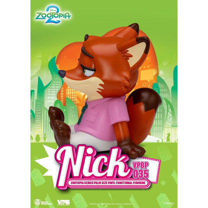 Beast Kingdom Piggy Bank Zootopia Series Palm Size Vinyl Functional Figurine Nick Figurine
