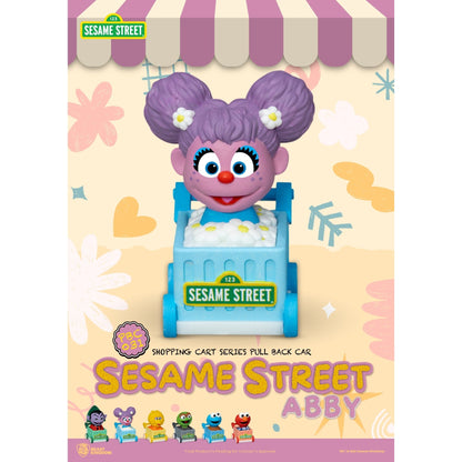 Beast Kingdom Pull Back Car Sesame Street Shopping Cart Blind Box Set 6 in the Assortment Figurine
