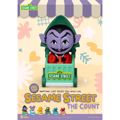 Beast Kingdom Pull Back Car Sesame Street Shopping Cart Blind Box Set 6 in the Assortment Figurine