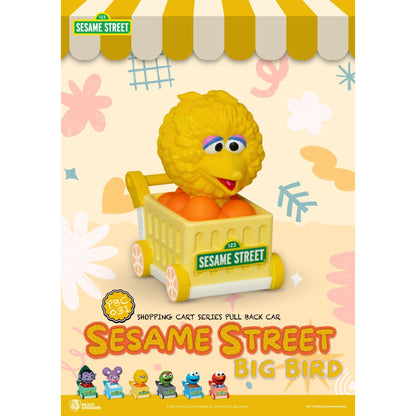 Beast Kingdom Pull Back Car Sesame Street Shopping Cart Blind Box Set 6 in the Assortment Figurine