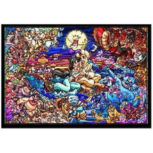Tenyo Puzzle Disney Aladdin Story Stained Glass Puzzle 500 pieces
