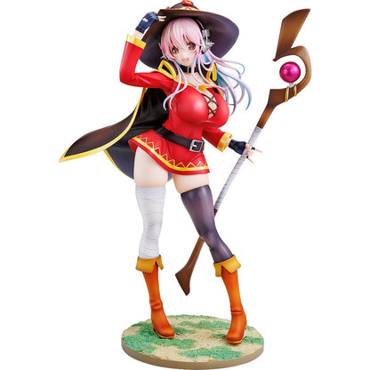 Good Smile Company Super Sonico/KONOSUBA God's blessing on this wonderful world! Super Sonico KONOSUBA Megumin Collaboration Version 1/7 Scale Figurine