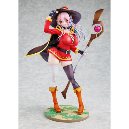 Good Smile Company Super Sonico/KONOSUBA God's blessing on this wonderful world! Super Sonico KONOSUBA Megumin Collaboration Version 1/7 Scale Figurine