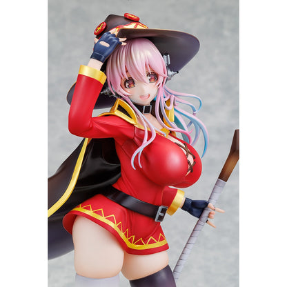 Good Smile Company Super Sonico/KONOSUBA God's blessing on this wonderful world! Super Sonico KONOSUBA Megumin Collaboration Version 1/7 Scale Figurine