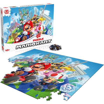 Winning Moves Super Mario - Mariokart Around the World 1000 Pce Puzzle