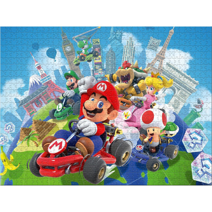 Winning Moves Super Mario - Mariokart Around the World 1000 Pce Puzzle