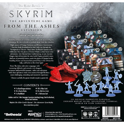 The Elder Scrolls Skyrim Adventure Board Game - From the Ashes Expansion Game