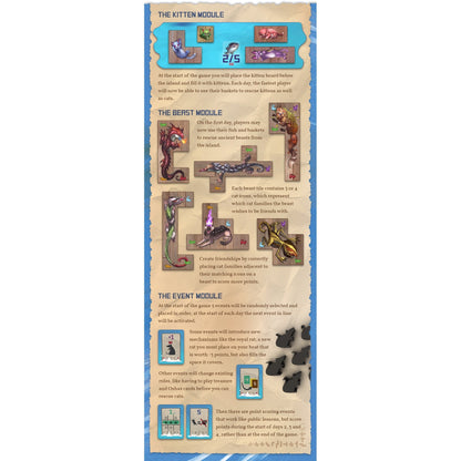 The Isle of Cats Kittens and Beasts Expansion Game