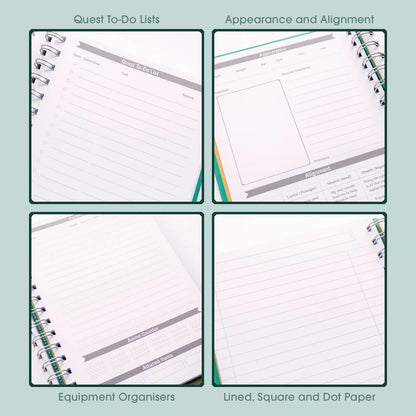 Player Character Quest Notebook D&D 5e Dungeons & Dragons Game