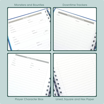 Game Master's Quest Journal - Heroic Blue Game