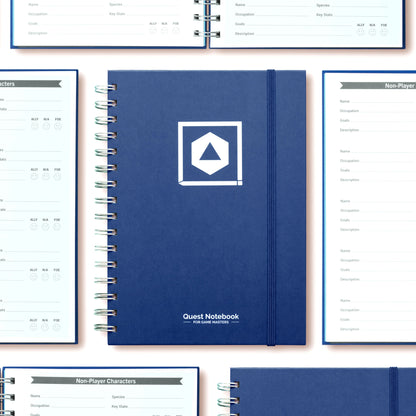 Game Master's Quest Journal - Heroic Blue Game