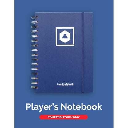 D&D Character Quest Notebook - Heroic Blue Dungeons & Dragons Game