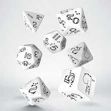 Bright Llama Dice Set - White & Black