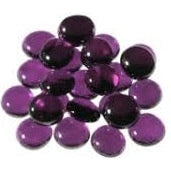 Gaming Stones Crystal Purple Glass Stones Qty 40 in 5 1/2" Tube