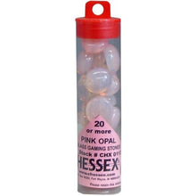 Gaming Stones Crystal Pink Glass Stones Qty 23-27 in 4" Tube