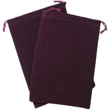 Dice Bag Suedecloth Large Burgundy
