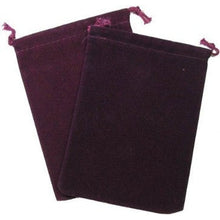 Dice Bag Suedecloth Large Purple