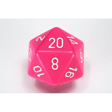 Chessex D20 Dice Opaque 34mm Pink/white d20