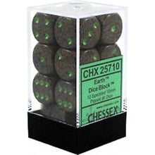 Chessex D6 Speckled 16mm d6 Earth Dice Block 12 dice
