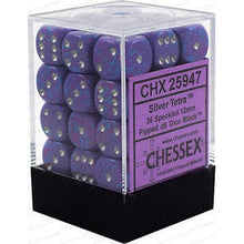 Chessex D6 Speckled 12mm d6 Silver Tetra Dice Block 36 dice