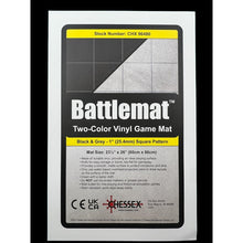 Battlemat 1" Reversible Black-Grey Squares 23½"x26" Playing Surface