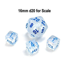 Chessex D6 Dice Borealis Mini-Polyhedral Icicle/light blue Luminary d6