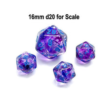 Chessex D20 Dice Nebula Mini-Polyhedral Nocturnal/blue Luminary d20