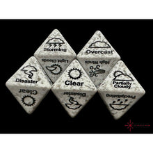 Chessex Specialty Dice Set - Weather d8 Custom engraved