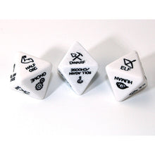 Chessex Specialty Dice Set - 3rd Edition Race d8 Custom engraved