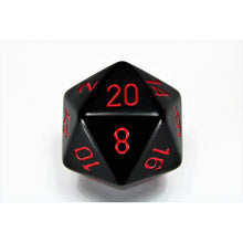 Chessex D20 Dice Opaque 34mm Black/red d20