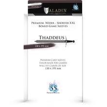 Paladin Premium Thaddeus Clear Sleeves - 130x195 mm 55 Sleeves Per Pack