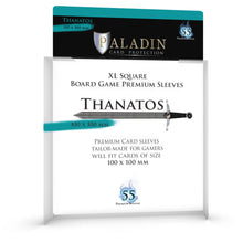 Paladin Premium Thanatos Clear Sleeves - 100x100 mm 55 Sleeves Per Pack