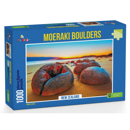 Funbox Puzzle Moeraki Boulders New Zealand Puzzle 1,000 pieces