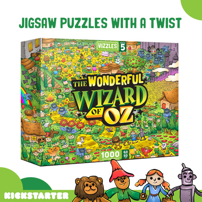 Vizzles: The Wonderful Wizard Of Oz 1000pc Jigsaw Puzzle
