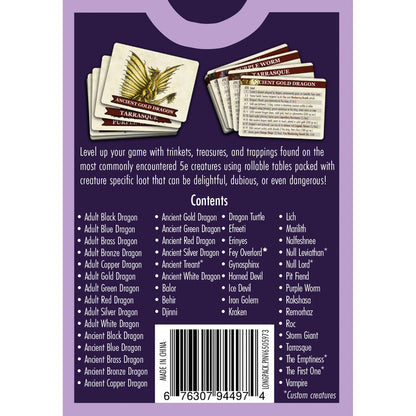 The Deck of Loot - Core Pack 3 - CR 11-30 Game