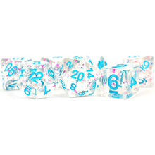 MDG Digital Resin Dice Set 16mm - Clear Confetti