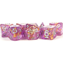 MDG Digital Resin Dice Set 16mm - Purple with Gold Foil