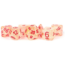 MDG Resin Flash Dice Set 16mm Polyhedral - Red