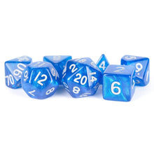 Fanroll By Metallic Dice Games MDG Acrylic 16mm Polyhedral Dice Set - Stardust Blue