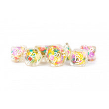 MDG Resin 16mm Polyhedral Dice Set - Fruit Dice