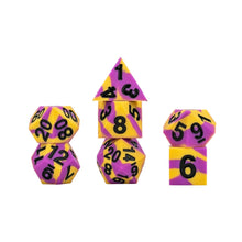 Fanroll By Metallic Dice Games MDG 16mm Pride Sharp Edge Silicone Rubber Poly Dice Set-  Intersex