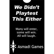 We Didn't Playtest This Either Game