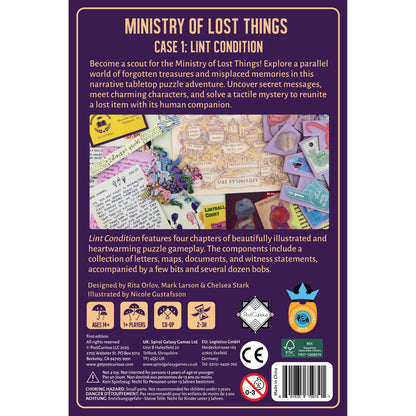 Ministry of Lost Things - Lint Condition Game